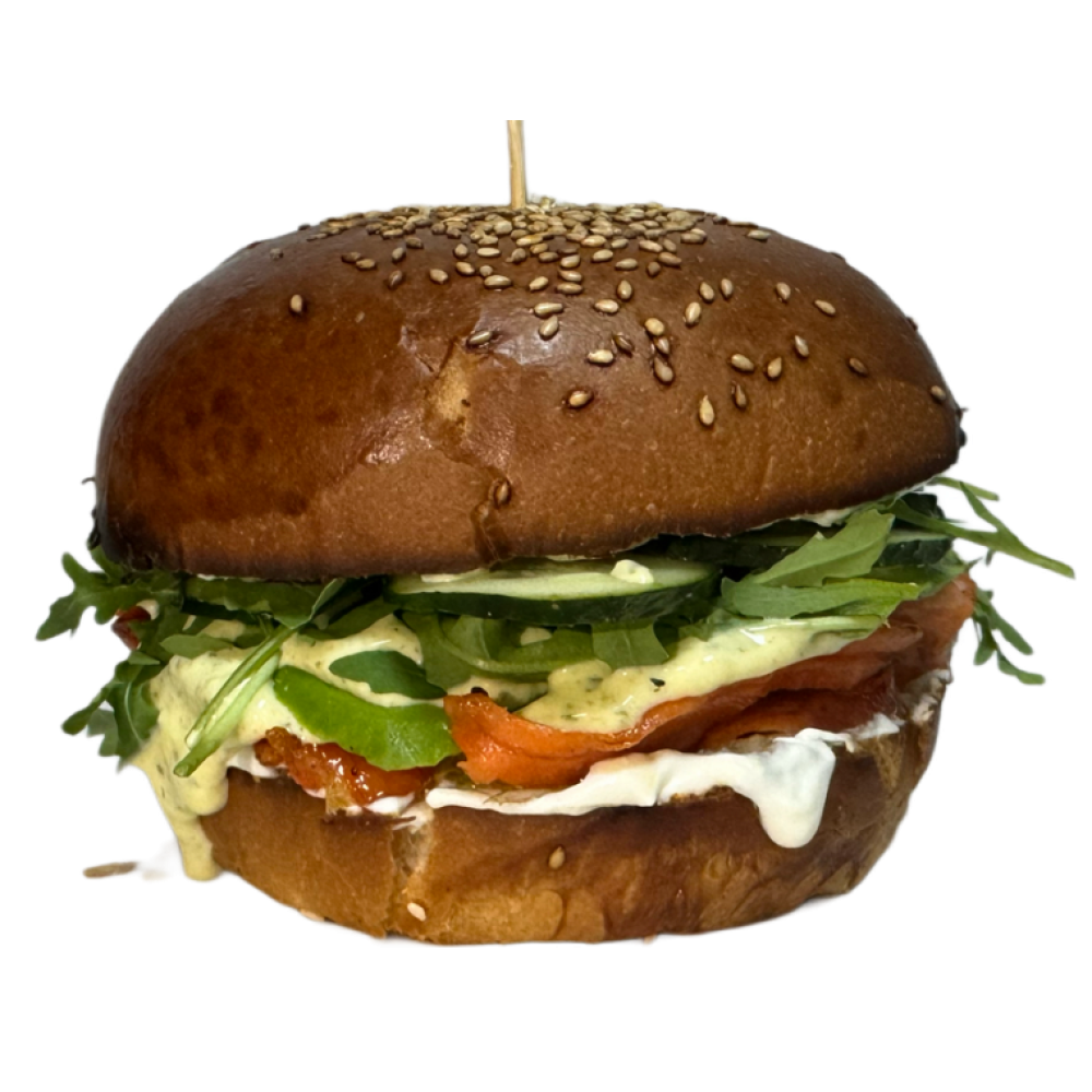 Бургер з лососем