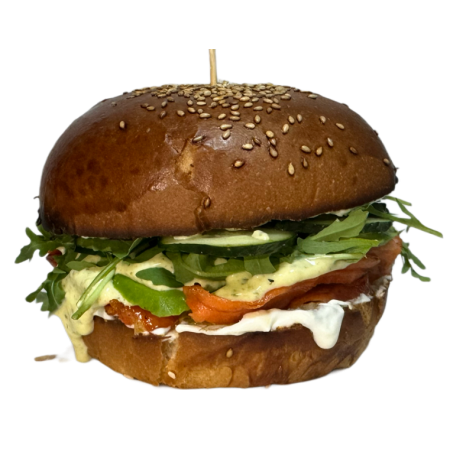 Бургер з лососем